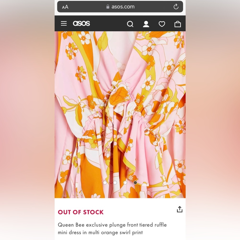 NWT ASOS Maternity Queen Bee Dress - Picture 5 of 5